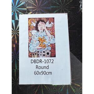 Distracted by Diamonds Art Kit “WOMAN" 23"/35” Round NEW OPEN BOX